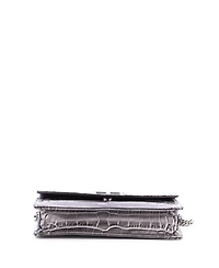 Pre-Owned Balenciaga Small Bb Chain Round Shoulder Bag Embossed Leather