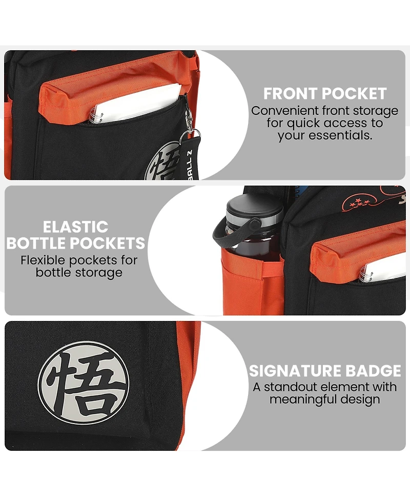 Dragon Ball Z Dragon Ball Line Art 16.5" Adult Backpack