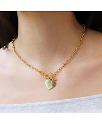 The Lovery Heart Toggle Necklace 14K Gold-Plated Sterling Silver