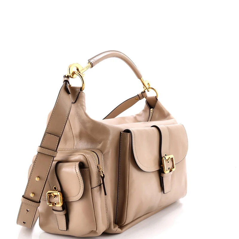 Pre-Owned Chloe Large Camera Shoulder Bag Leather