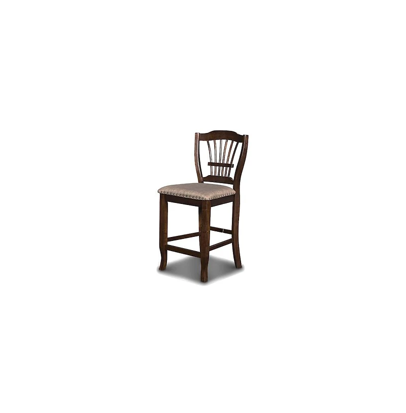 New Classic Furniture Bixby Wood Counter Chair with Fabric Seat
