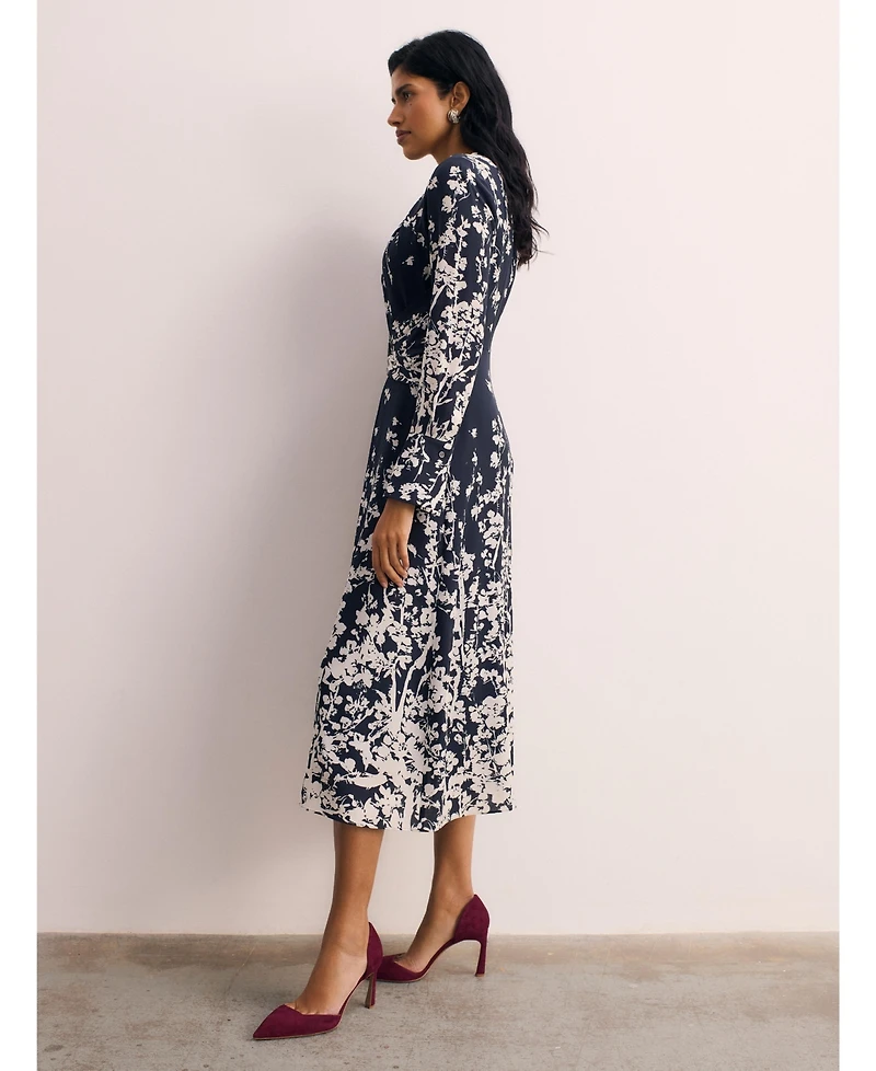 The Fold Women's Rosaire Floral Print Dress