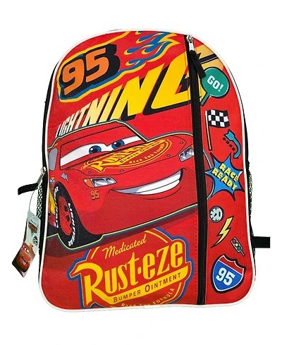 Disney Cars Lightning Mcqueen 16" School Backpack for Kids, with a front Pocket