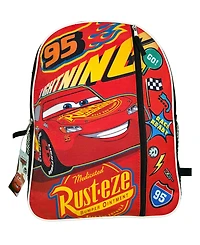 Disney Cars Lightning Mcqueen 16" School Backpack for Kids, with a front Pocket