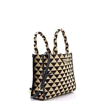 Pre-Owned Prada Small Symbole Shopper Tote Jacquard