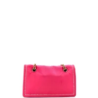 Pre-Owned Prada Medium Padded Chain Flap Bag Tessuto