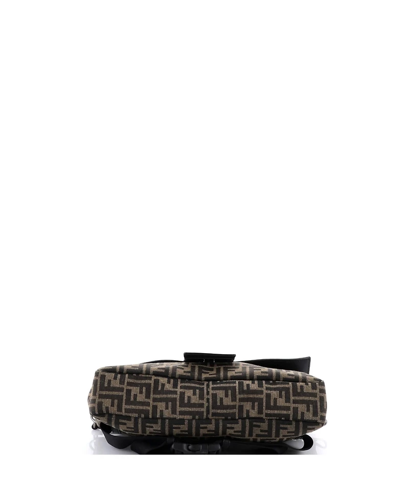 Pre-Owned Fendi Large Baguette Convertible Belt Bag Zucca Canvas with Canvas and Leather