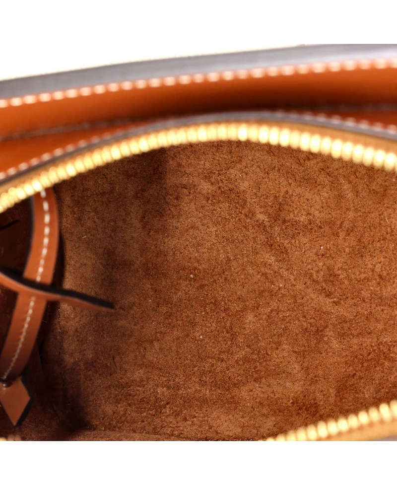 Pre-Owned Celine Small Teen Cabas De France Bag Leather and Canvas