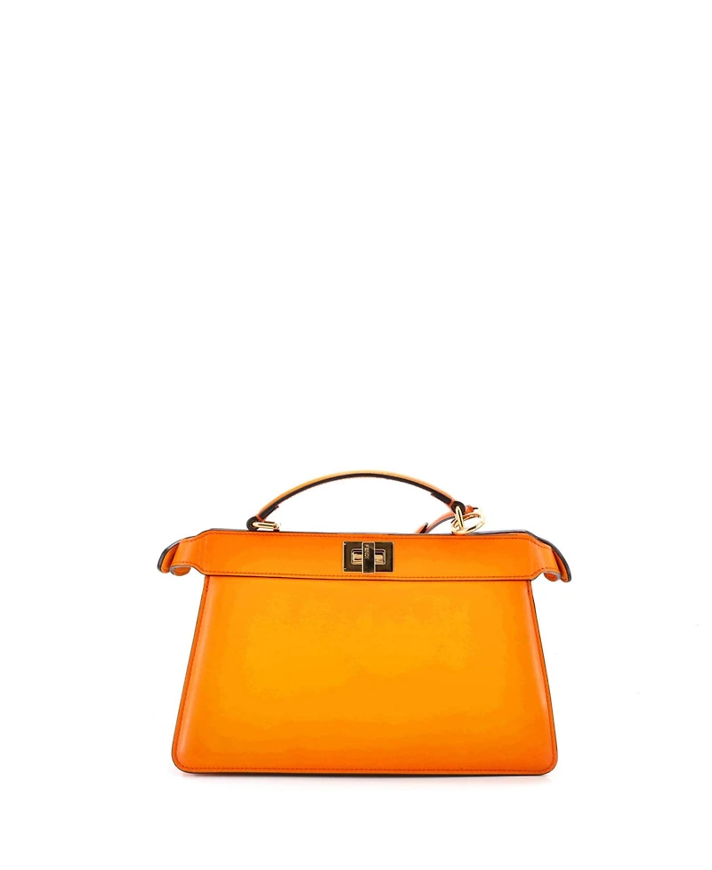 Pre-Owned Fendi East West Peekaboo ISeeU Bag Leather