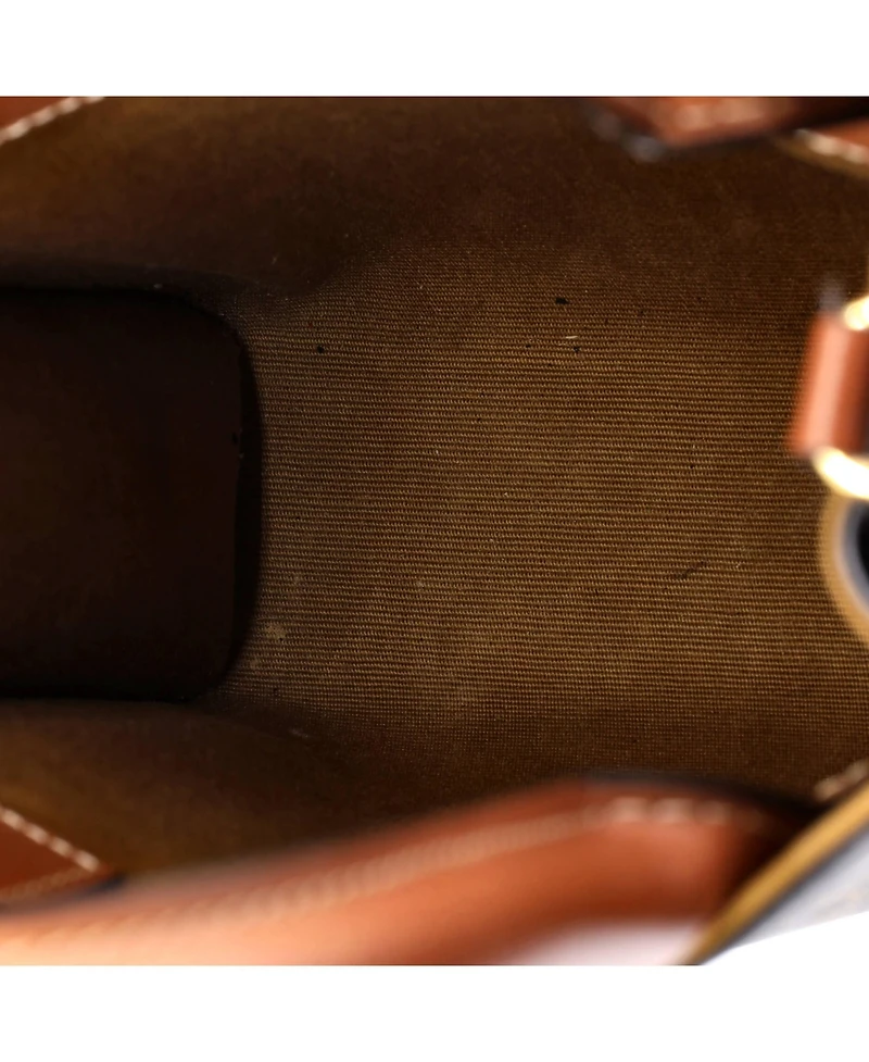Pre-Owned Celine Mini Vertical Cabas Tote Triomphe Coated Canvas