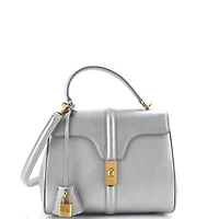 Pre-Owned Celine Small 16 Top Handle Bag Grained Calfskin