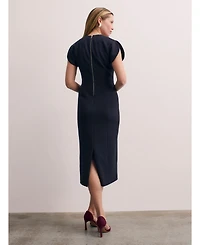 The Fold Women's Paola Sculpt Stretch Crepe Dress