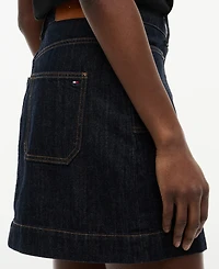 Tommy Hilfiger Women's Cotton Denim High-Rise Miniskirt