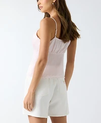 Guess Women's Sleeveless Saisha Babydoll Top