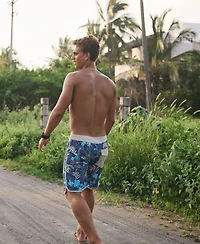 Quiksilver Men's Jetty Bloom Printed Swim Shorts