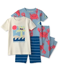Carter's Toddler Girls' 2T-5T Berries Short-Sleeve Tops, Shorts and Pants Sleep & Play, 4-Piece Set