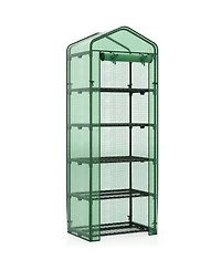 Gouun 75 in. Portable Mini Greenhouse with 5 Wire Shelves