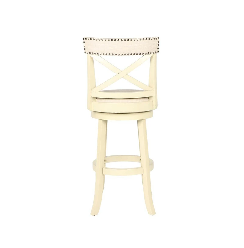 New Classic Furniture York 29" Wood Bar Stool with Fabric Seat