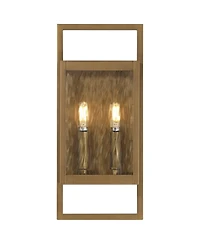 Possini Euro Design Possini Euro Jerry Aged Brass 2Lt Marine Grade Outdoor Wall Light