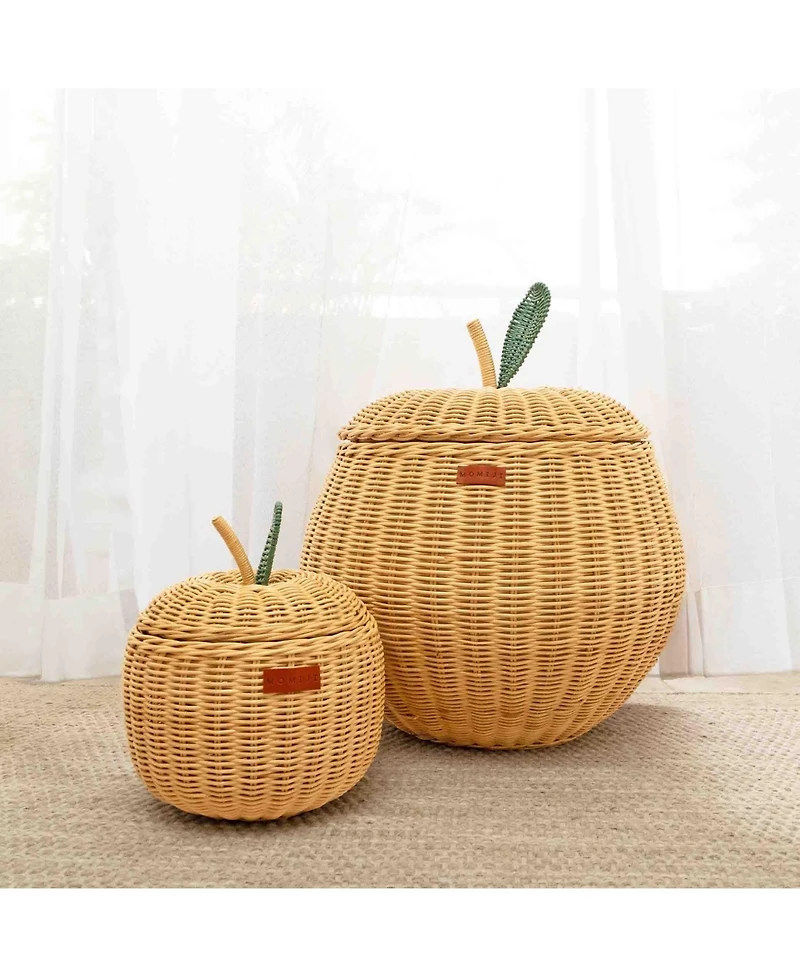 Momiji Apple Handcrafted Rattan Storage Basket