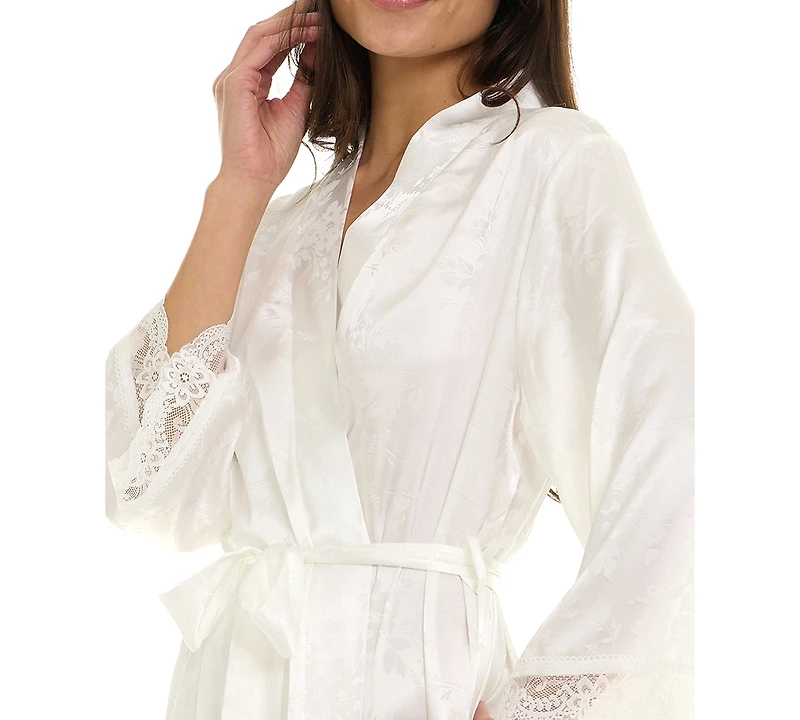 Flora by Nikrooz Women's Eloisa Satin Wrap Robe