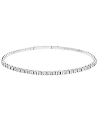 Macy's Diamond Bangle (1/2 ct. t.w.) in Sterling Silver