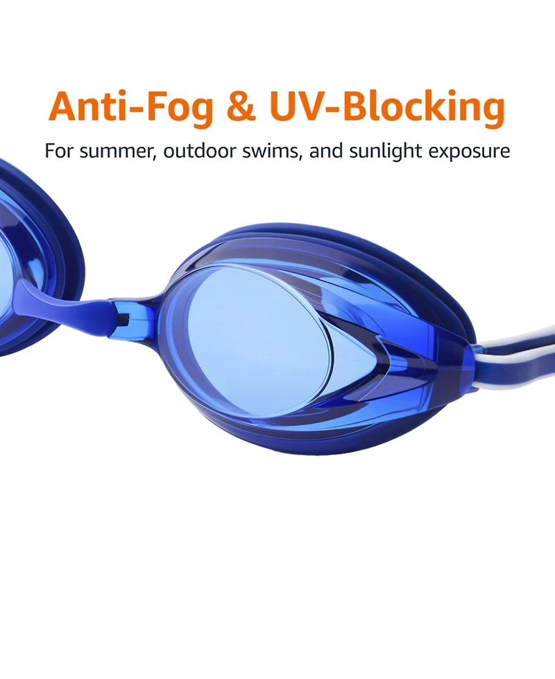 Gnuadz Swim Goggles Wide View Anti-fog Uv Protection Adult Men Women