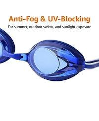 Gnuadz Swim Goggles Wide View Anti-fog Uv Protection Adult Men Women