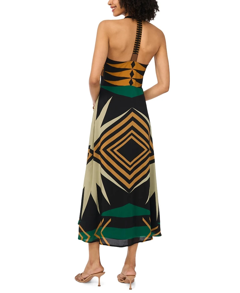 Vince Camuto Women's Racerback V-Neck Midi Dress
