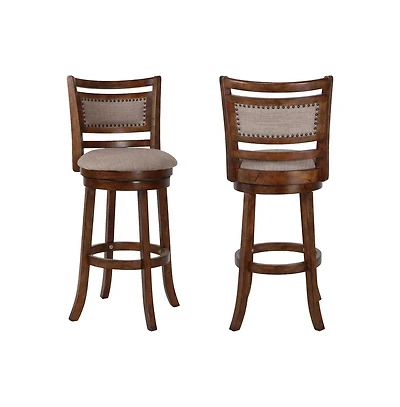 New Classic Furniture Aberdeen Solid Wood Swivel Bar Stool (Set of 2