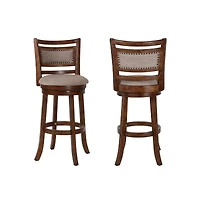 New Classic Furniture Aberdeen Solid Wood Swivel Bar Stool (Set of 2