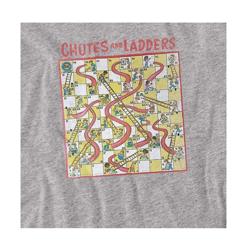 Logovision Men's Chutes and Ladders Game Board Art from 1979 T Shirt