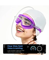 Gnuadz 2pc Swim Goggles Adult Wide View Uv Protection Clear Lens