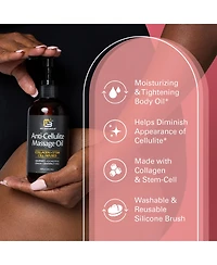 M3 Anti Cellulite Oil + Silicone Body Brush
