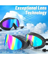 Gnuadz Swim Goggles Wide View Anti-fog Uv Protection Adult Men Women