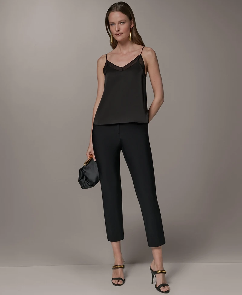 Donna Karan New York Women's Sleeveless Lace Trim Shell Top