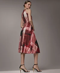 Donna Karan New York Women's Printed Halter Neck Dress