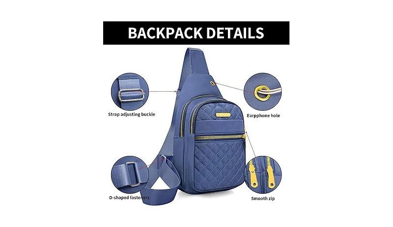 Small Sling Bag For Women Men Casual Crossbody Backpack