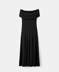 Mango Women's Strapless Flared Dress