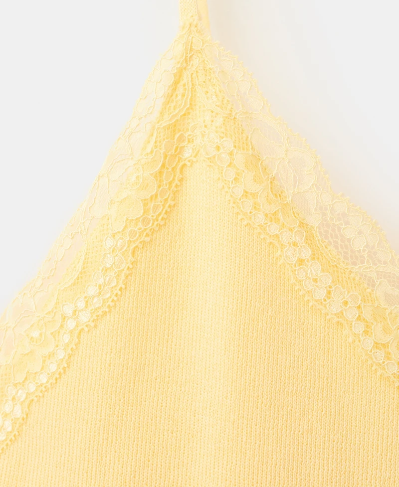 Mango Women's Lace Detail Top