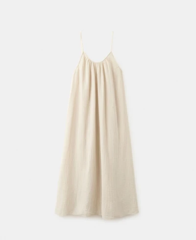 Mango Women's Long Chiffon Dress