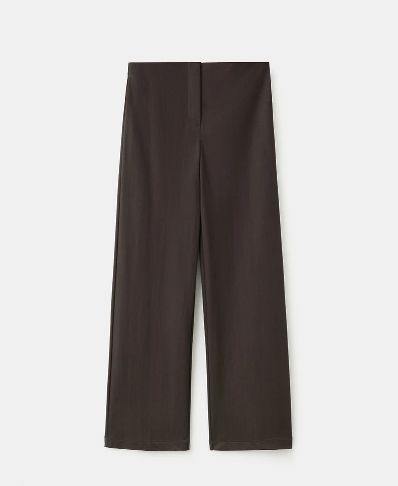 Mango Women's Straight Mid-Rise Pants