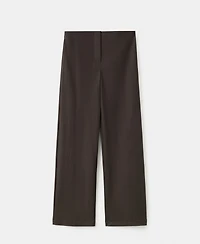 Mango Women's Straight Mid-Rise Pants