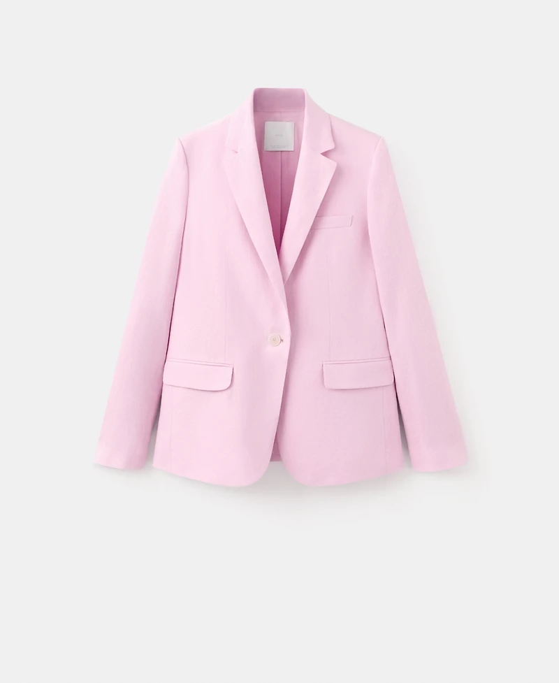 Mango Women's Linen Suit Blazer
