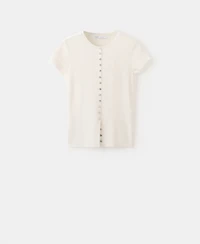 Mango Women's Buttons Detail Knit Sweater