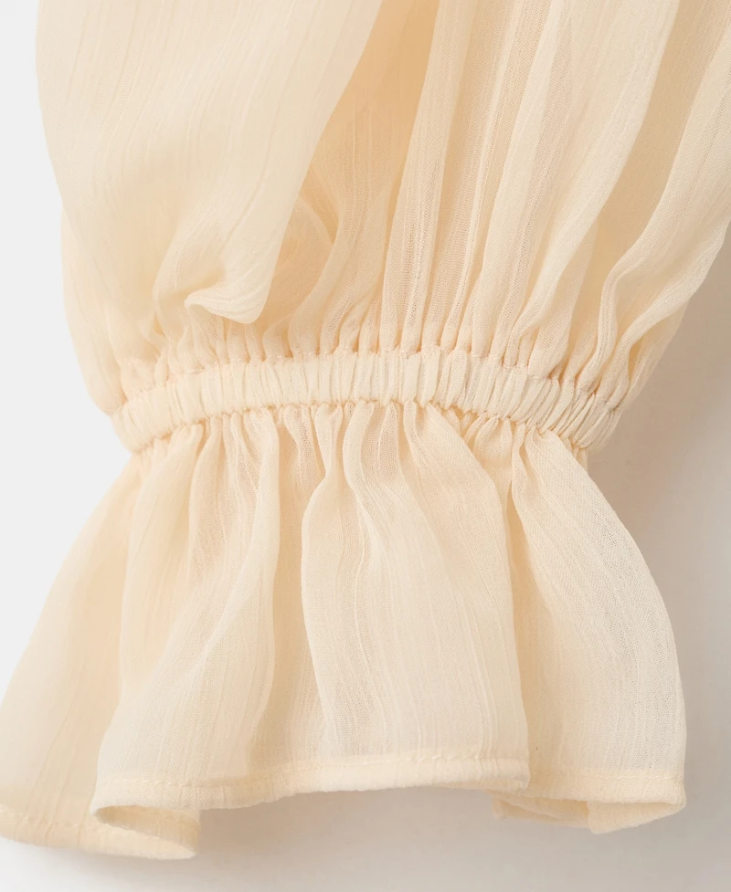 Mango Women's Lace Contrast Blouse
