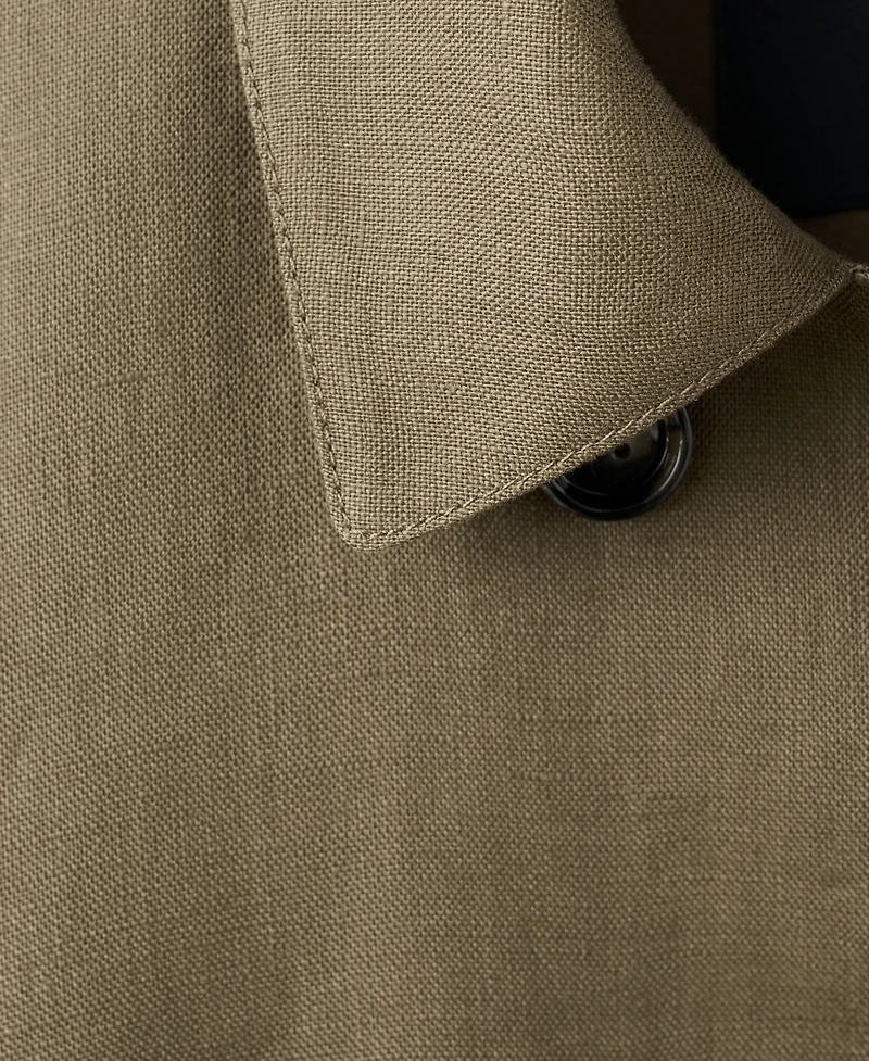Mango Women's Double-Breasted Linen Jacket