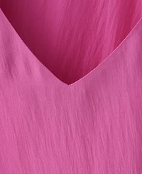 Mango Women's Puffed-Sleeve Silk Nightgown