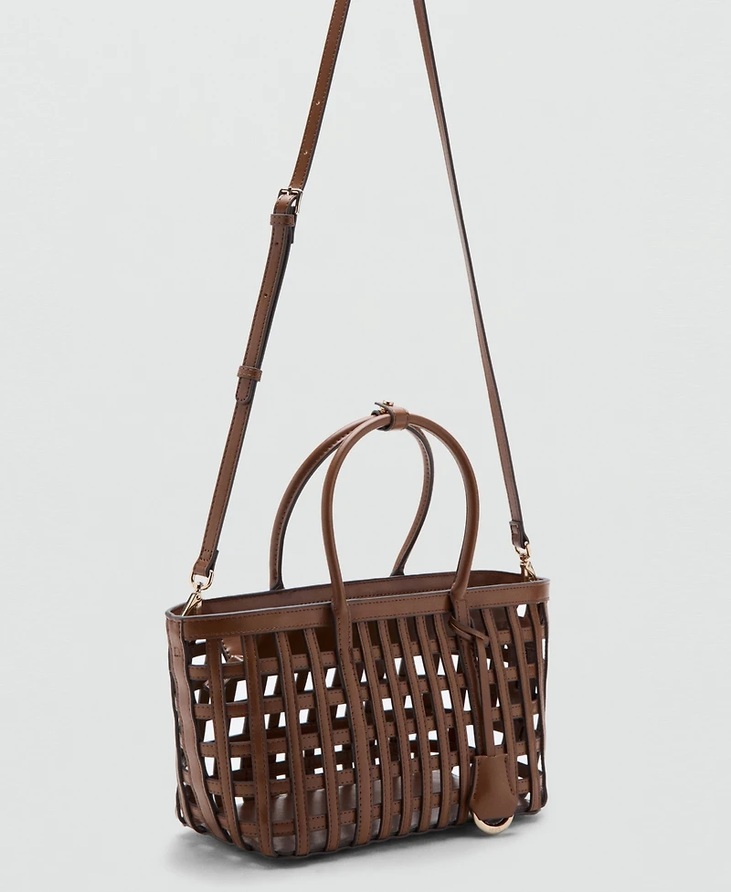 Mango Women's Braided Handbag