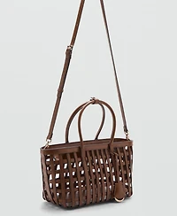 Mango Women's Braided Handbag